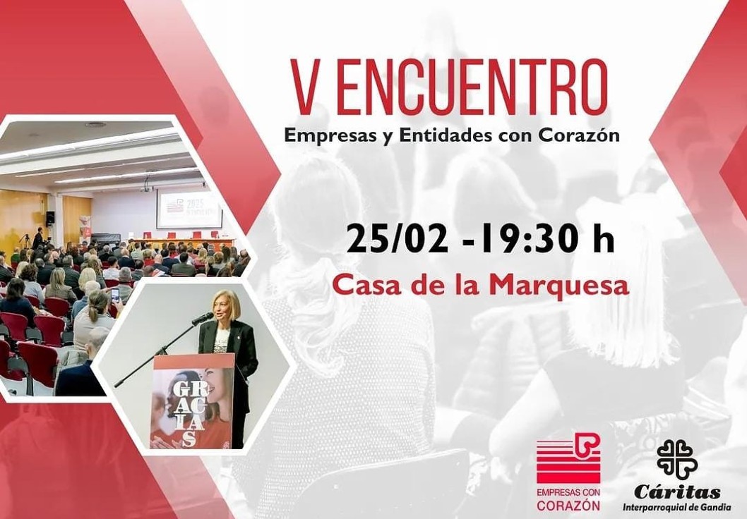 Cáritas Gandia celebra el V Encuentro de Empresas y Entidades con Corazón