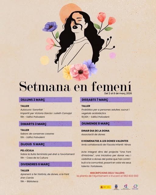 Font d'en Carròs celebra la Semana de la Mujer