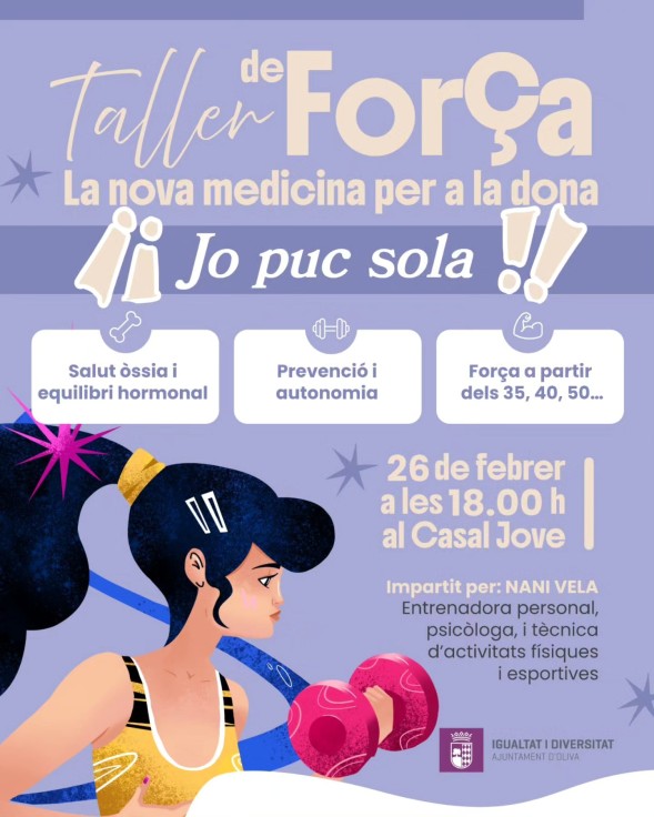 Oliva impulsa un taller de trabajo de fuerza para mujeres dentro del programa 8M
