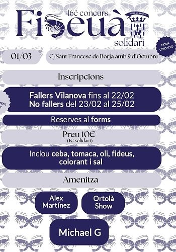 Gandia celebra el 46 Concurso de Fideuà Solidaria en la calle Francisco de Borja