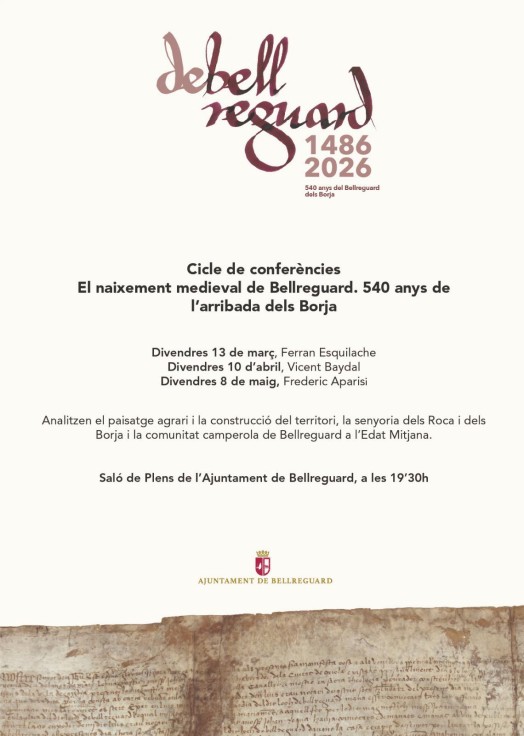 Bellreguard inicia ciclo de conferencias sobre el nacimiento medieval de la localidad