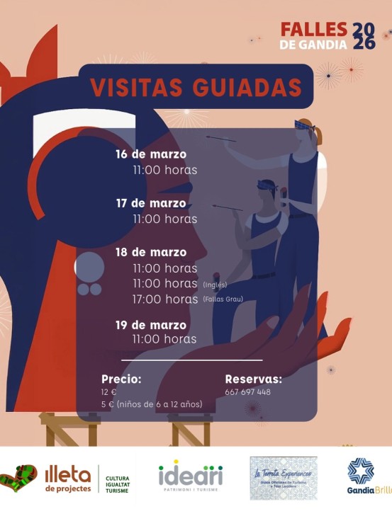Gandia ofrece visitas guiadas para descubrir las Fallas