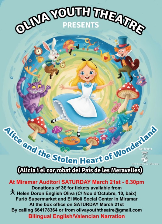 Miramar ofrece teatro musical infantil en inglés con Alice and the Stolen Heart of Wonderland