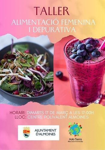 Almoines organiza un taller de alimentación femenina y depurativa en el Centro Polivalent