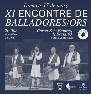 Gandia celebra el XI Encuentro de Bailadores en la calle San Francisco de Borja