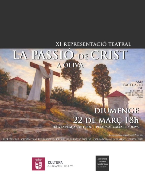 Oliva revive la tradición con la representación de La Pasión de Cristo