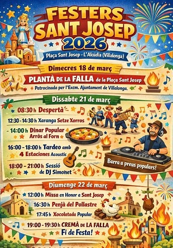 Villalonga celebra las fiestas de Sant Josep con música, tradición y actos populares