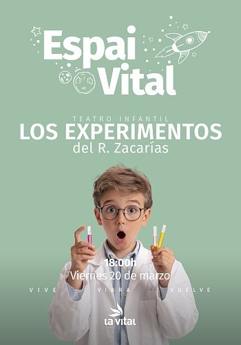 El C.C La Vital  presenta un espectáculo infantil de ciencia y magia con el Doctor Zacarías