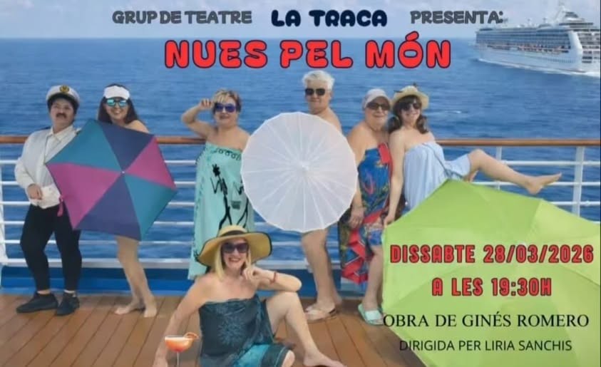 Villalonga presenta la obra de teatro Nues pel món en el Auditorio Municipal