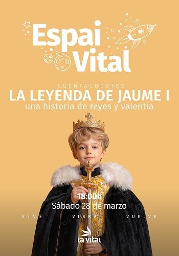 Cuentacuentos "La leyenda de Jaume I" en el CC La Vital Gandia