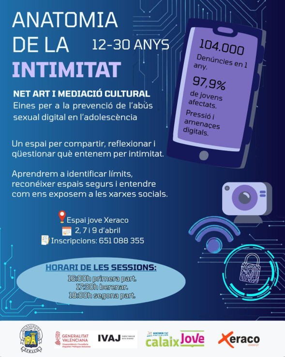 Xeraco impulsa talleres creativos sobre intimidad con actividades prácticas y audiovisuales