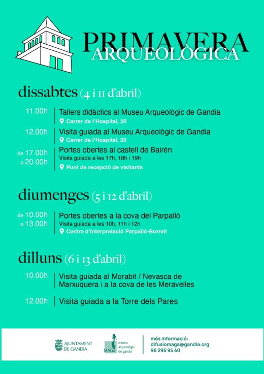 Gandia impulsa la apertura gratuita de su patrimonio en Pascua