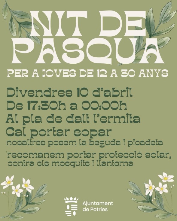 Potries celebra la Noche de Pascua para jóvenes