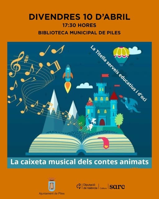 Piles ofrece una tarde de cuentacuentos con música y participación familiar