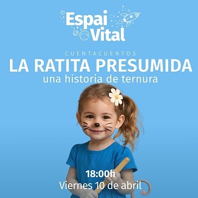 Gandia presenta una versión infantil de La ratita presumida en el CC La Vital