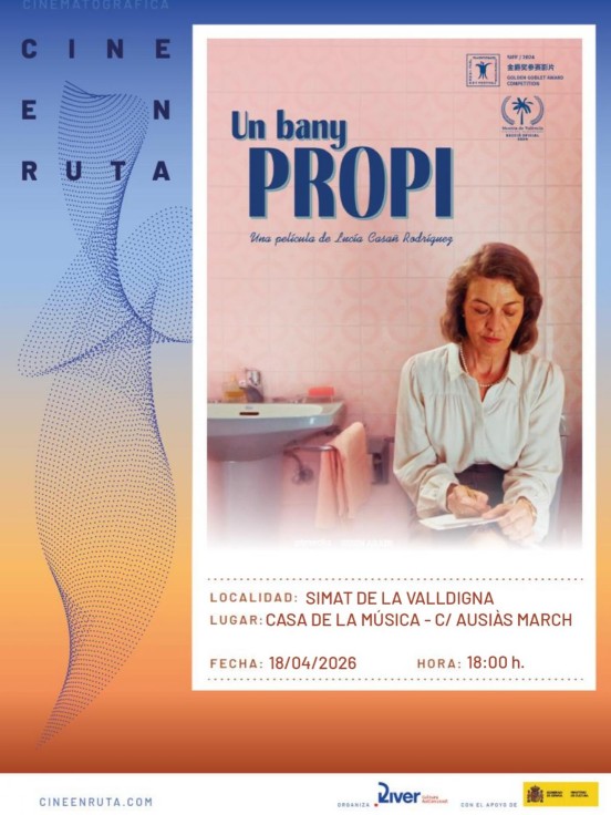 Simat de la Valldigna se suma al proyecto nacional Cine en Ruta 2026 con una proyección en la Casa de la Música