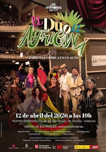 Gandia lleva al Teatro Serrano la zarzuela El dúo de La Africana
