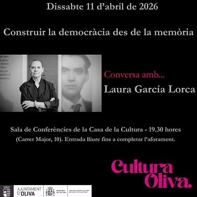 Oliva reflexiona sobre memoria histórica y democracia con Laura García Lorca