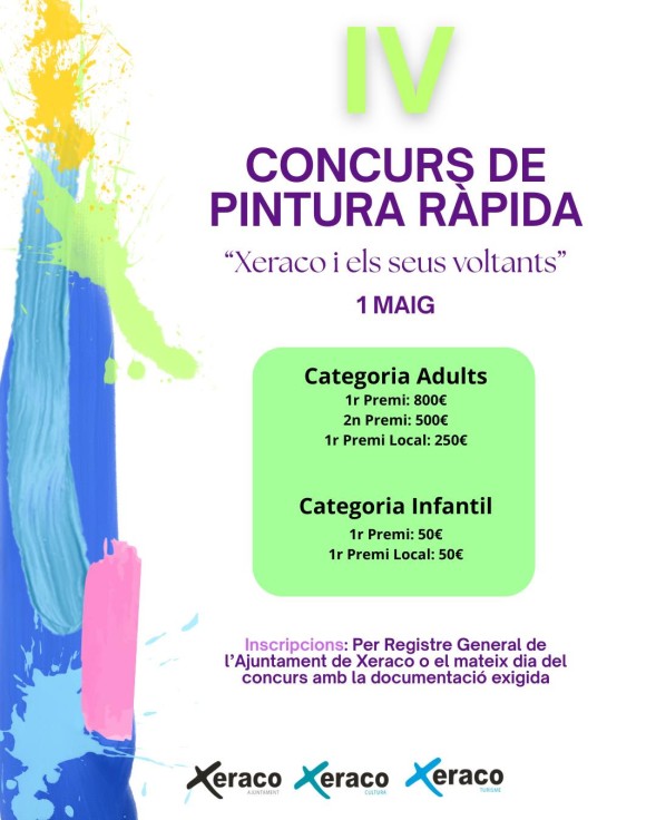 Xeraco celebra el IV Concurso de Pintura Rápida dedicado a sus paisajes y entorno natural