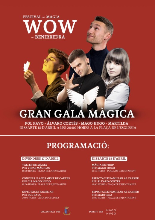 Benirredrà se convierte en escenario del Festival Internacional de Magia este fin de semana