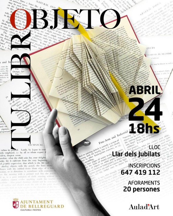 Bellreguard organiza el taller cultural Tu libro objeto para redescubrir la historia y creatividad del libro