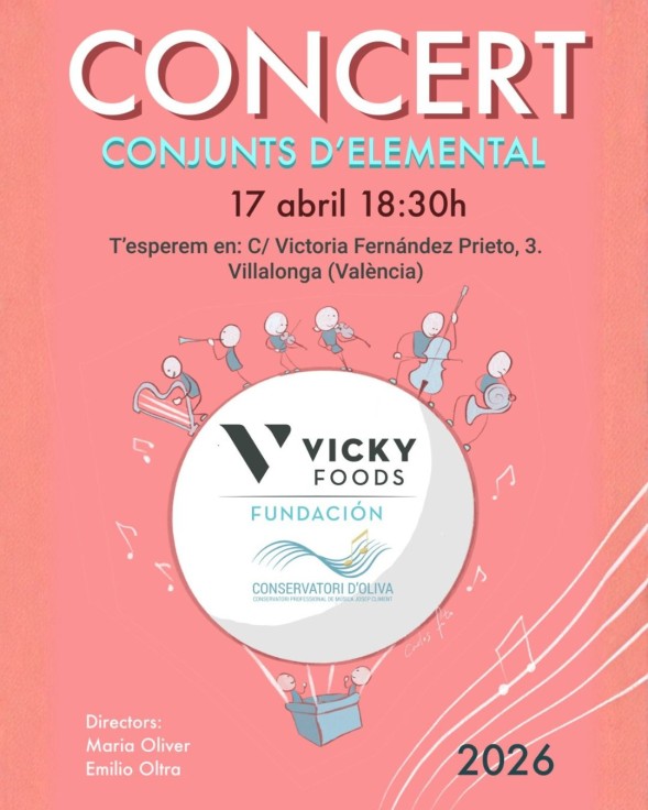 Villalonga celebra el concierto de conjuntos de nivel elemental del Conservatorio de Oliva