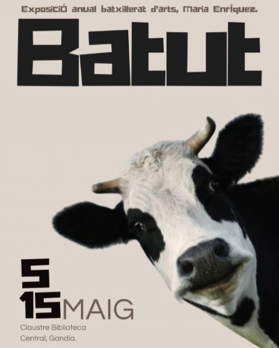 Gandia presenta la exposición Batut con obras del alumnado de artes del IES Maria Enríquez