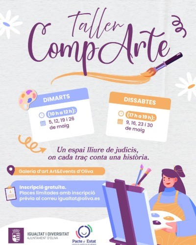 Oliva pone en marcha el taller CompArte para la expresión artística y la reflexión social