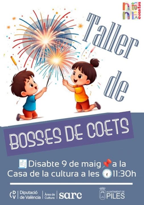Piles impulsa un taller creativo para elaborar bolsas de cohetes en la Casa de la Cultura