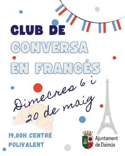 Daimús impulsa el aprendizaje de idiomas con un club de conversación en francés en el Centro Polivalente