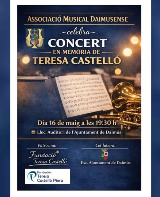 Daimús celebrará un concierto homenaje en memoria de Teresa Castelló