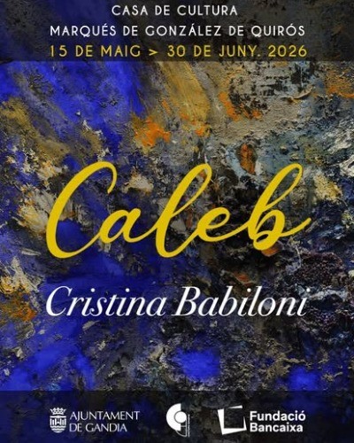 Gandia presenta la exposición “Caleb” de Cristina Babiloni en la Casa de Cultura