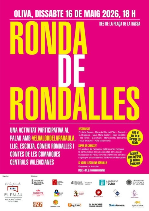 Oliva celebrará una nueva edición de la Ronda de Rondalles en la Plaza de la Bassa