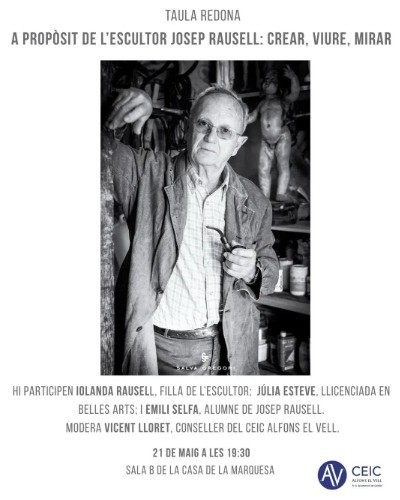 Gandia rinde homenaje al escultor Josep Rausell con una jornada cultural en la Casa de la Cultura