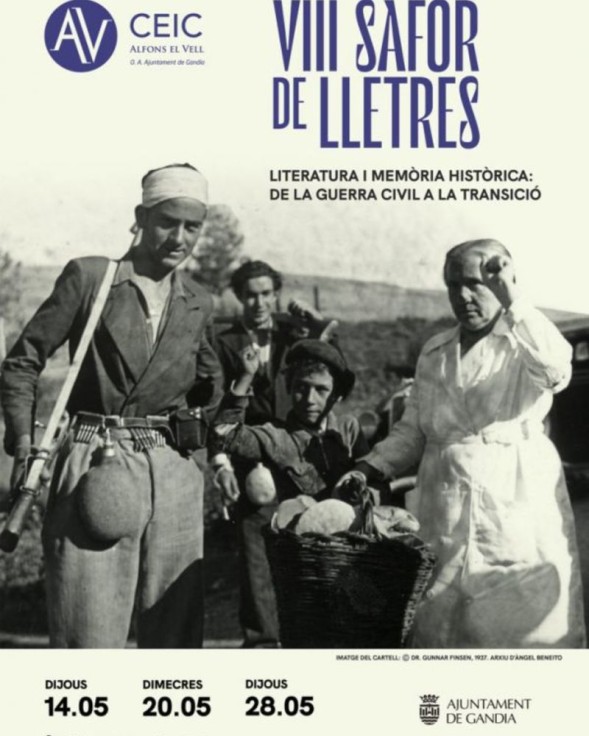Gandia reúne a escritores e historiadores en una jornada sobre literatura y memoria histórica