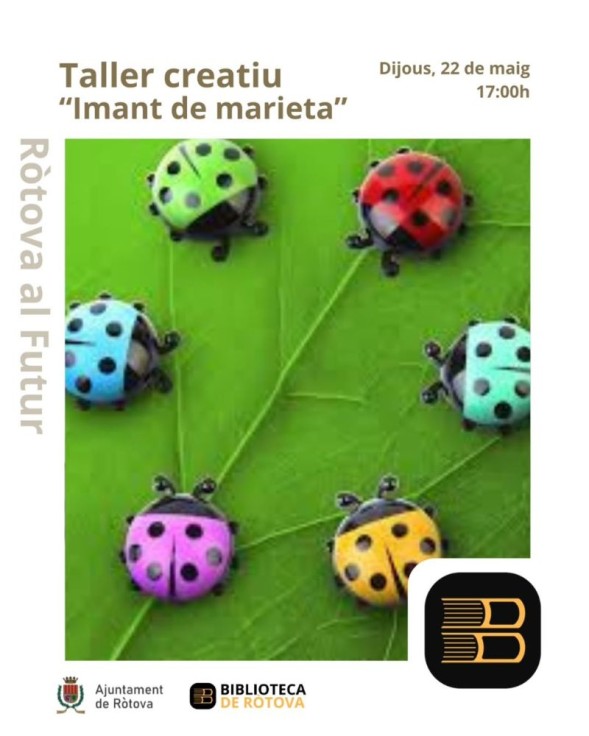 Ròtova fomenta la creatividad infantil con un taller de manualidades en la biblioteca municipal