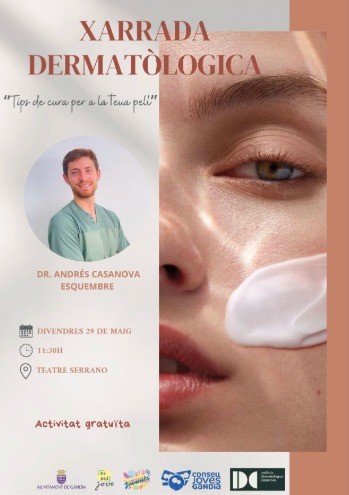 Gandia impulsa una charla dermatológica dentro del programa Activa Jove-Activaemocions Primavera 2