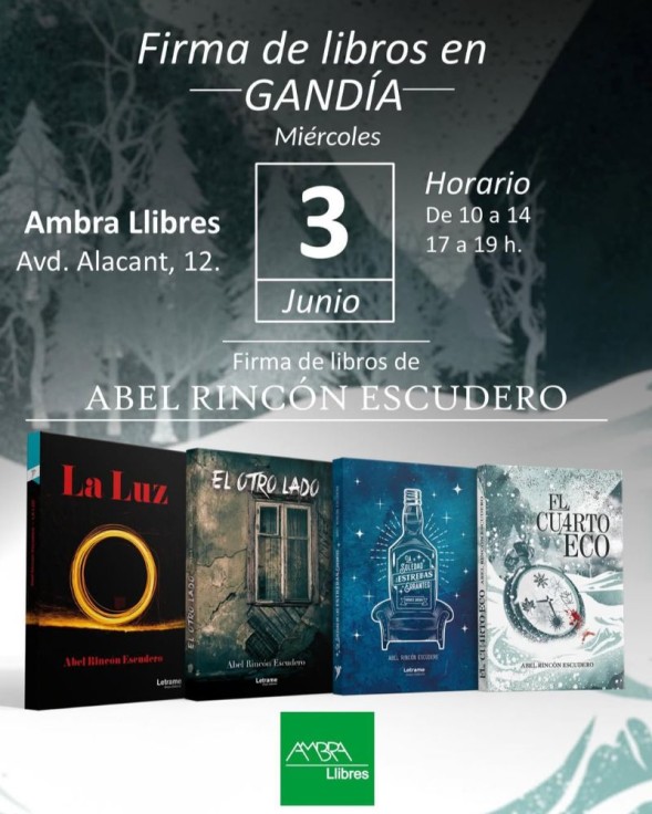 Gandia celebra la firma de libros de Abel Rincón Escudero en la Librería Ambra