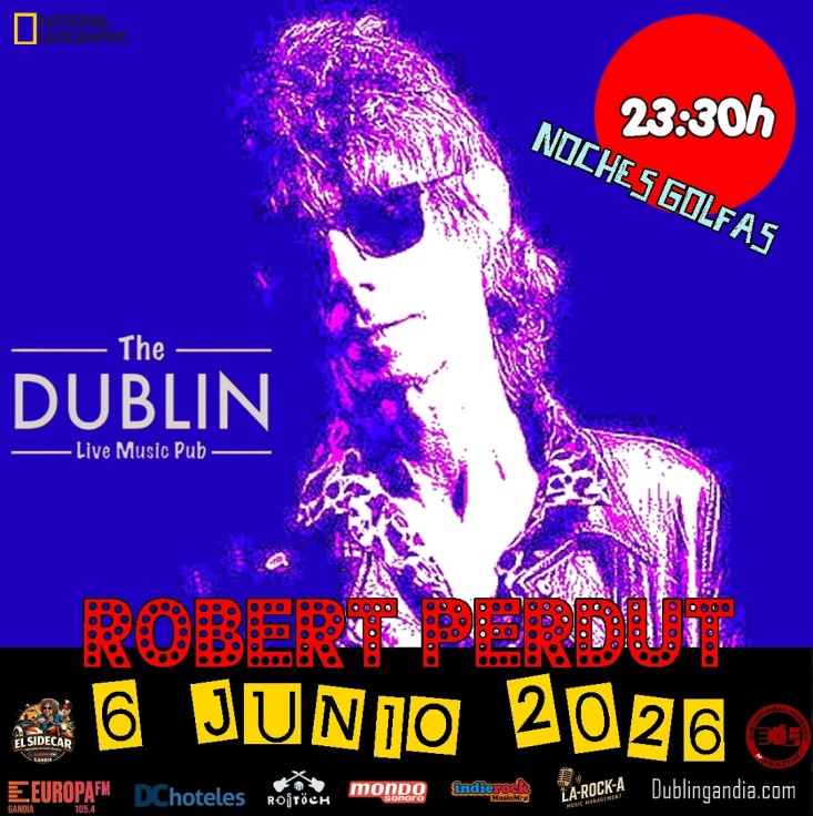 Gandia celebra una noche de rock en directo con Robert Perdut en The Dublín