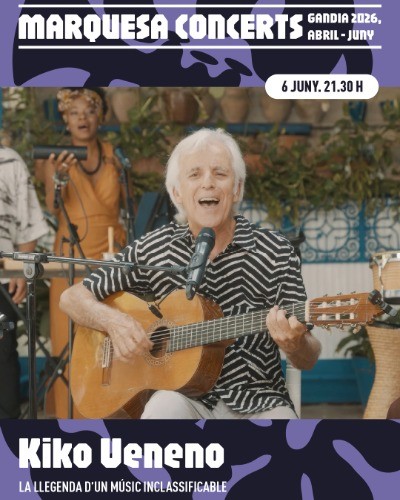Gandia acoge el concierto de Kiko Veneno en los Jardins de la Marquesa