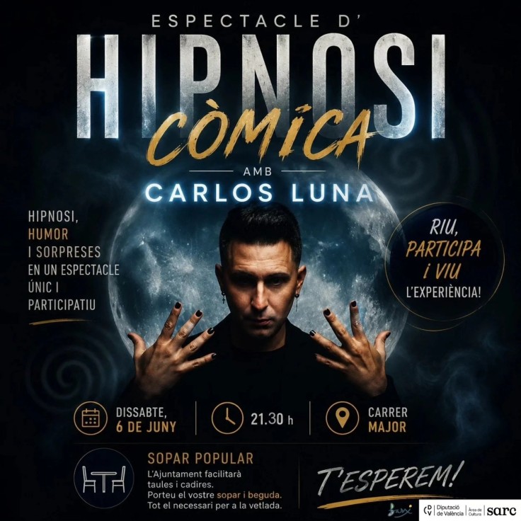 Barx celebra una noche de hipnosis cómica con Carlos Luna en una velada participativa