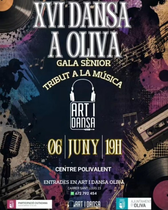 Oliva celebra la XVI Dansa a Oliva con la Gala Sènior en el Centro Polivalente