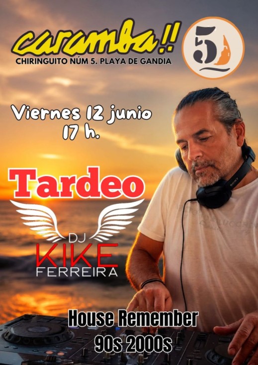 Playa de Gandia vibra con el tardeo remember de DJ Kike Ferreira