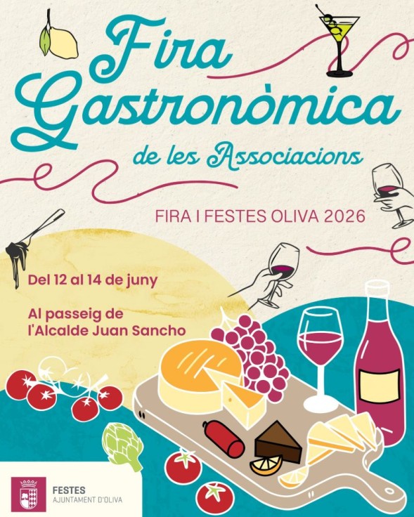 Oliva celebra la Feria Gastronómica de las Asociaciones en el Paseo Alcalde Juan Sancho