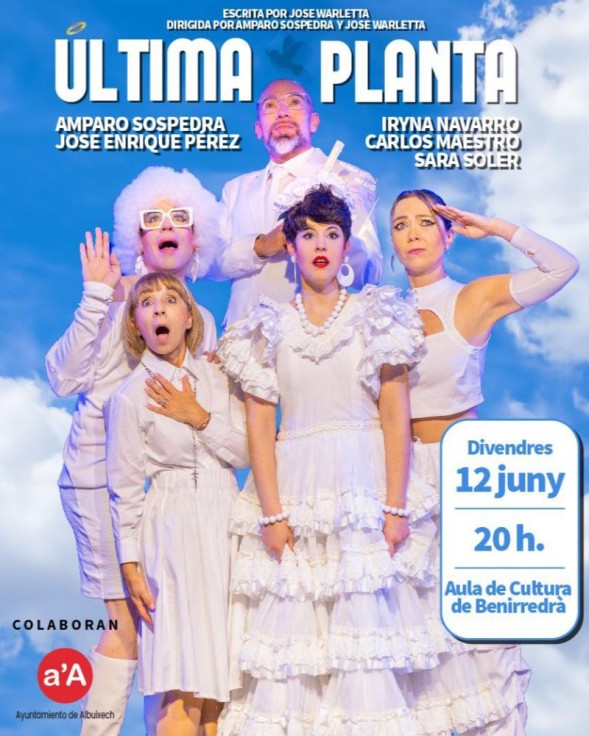 Benirredrà programa la comedia Última planta en el Aula de Cultura