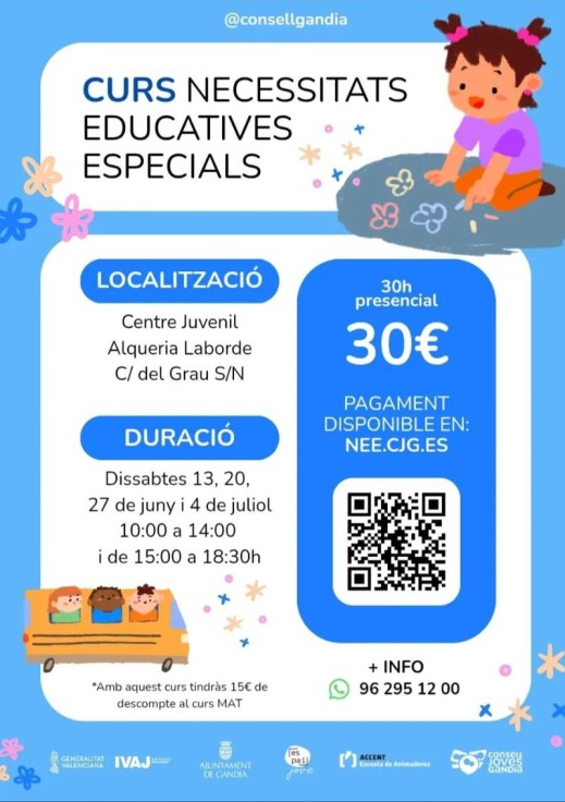 Gandia impulsa la formación en educación inclusiva con un curso sobre necesidades educativas especiales