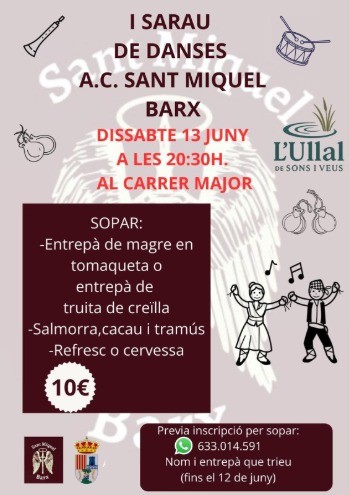Barx pone en valor la cultura popular con la celebración del I Sarau de Danses