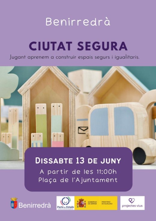 Benirredrà impulsa la jornada infantil y familiar “Ciudad Segura” para construir espacios públicos más igualitarios