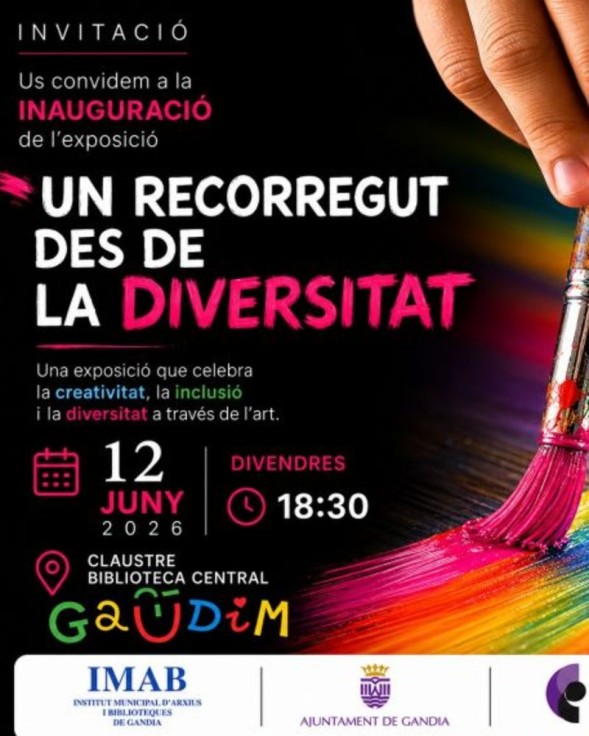 Gandia impulsa la inclusión y la creatividad con una nueva exposición artística en la Biblioteca Central