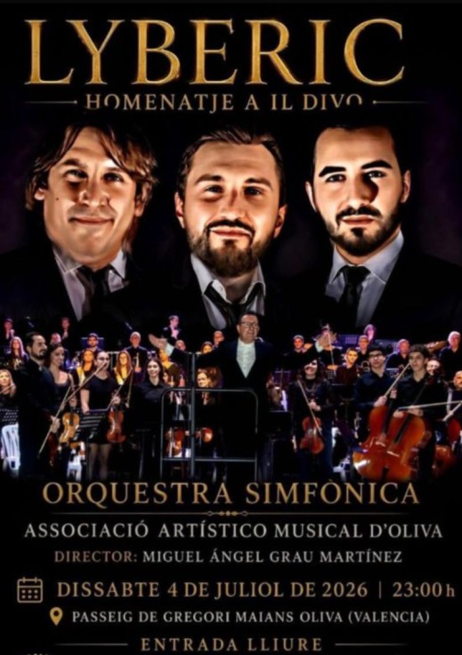 Oliva celebra una noche sinfónica con el gran concierto homenaje a Il Divo
